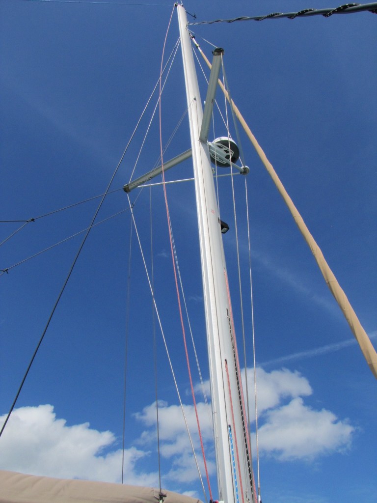 Photo of a mast against the sky